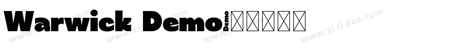 Warwick Demo字体转换
